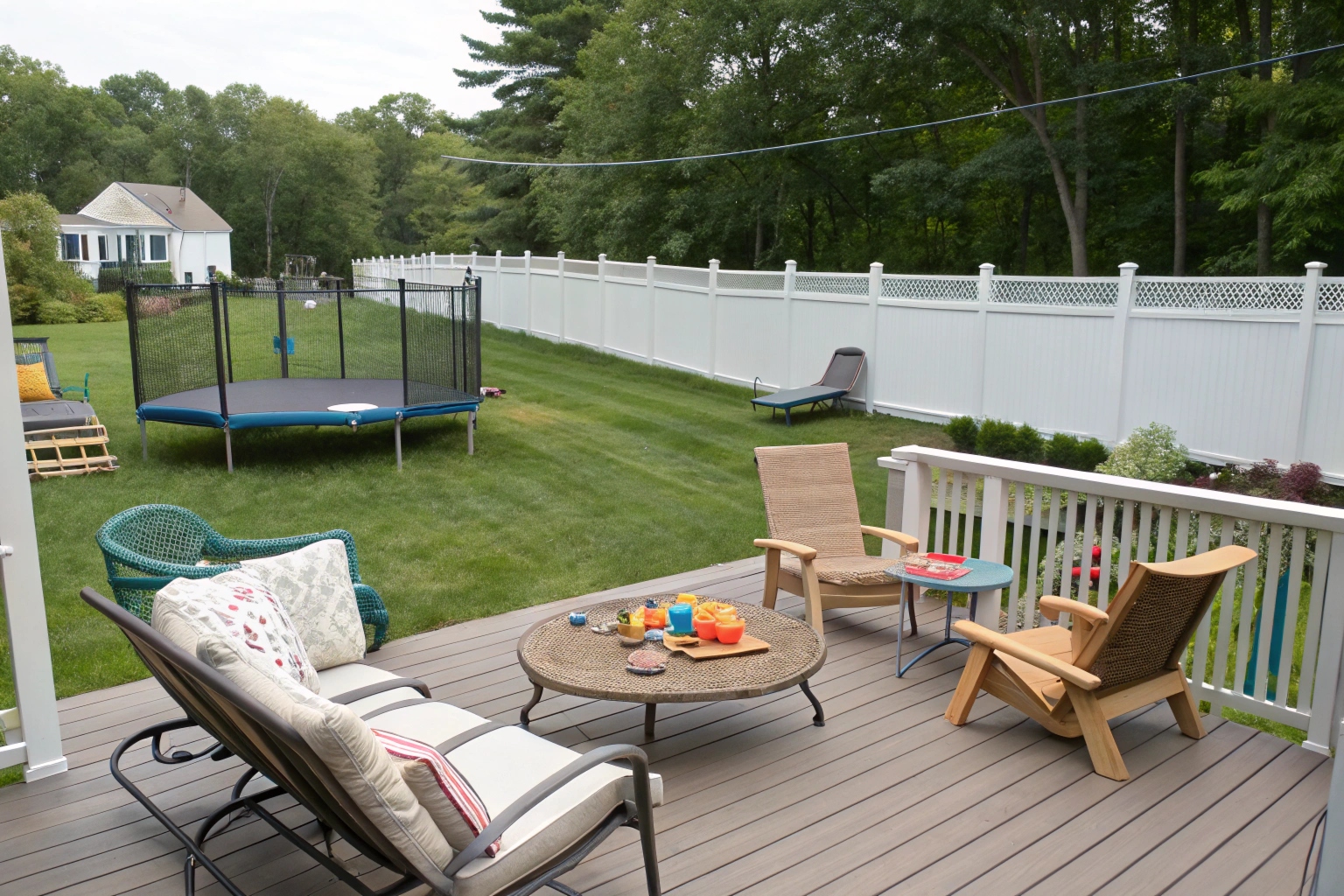 Family entertaining deck in Helensvale near the Gold Coast theme park precinct