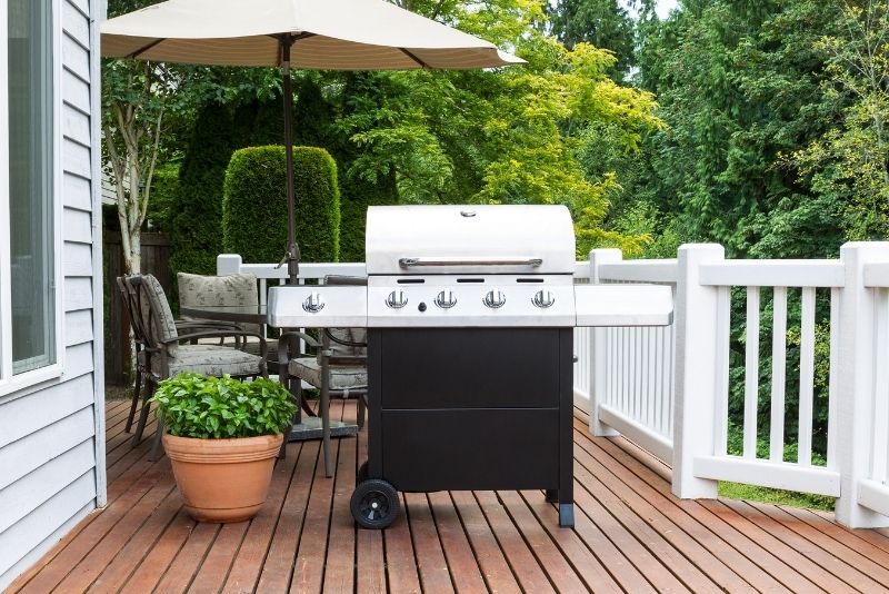 A patio in a home