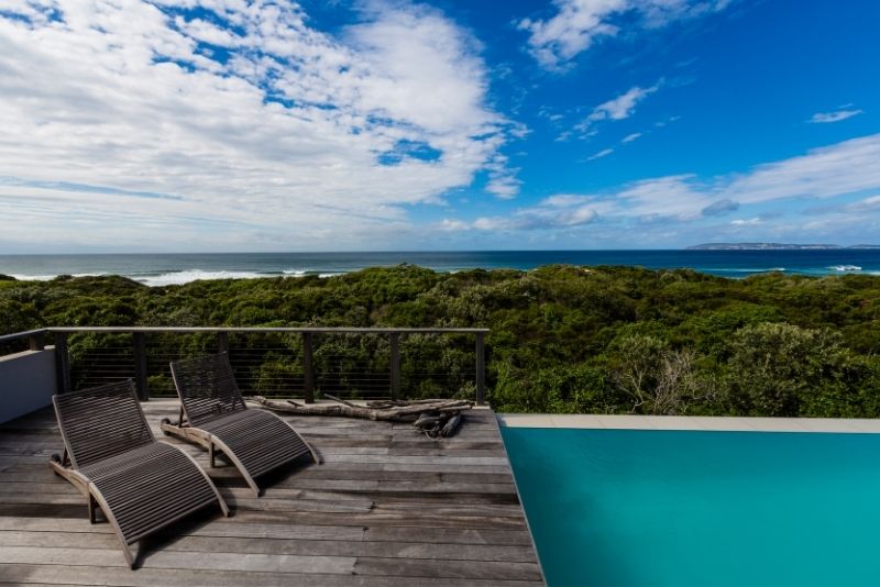 Timber deck around a pool