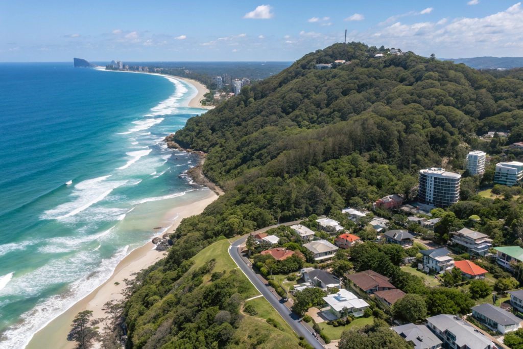 Map of Burleigh Heads heritage overlay zones affecting deck council approval requirements