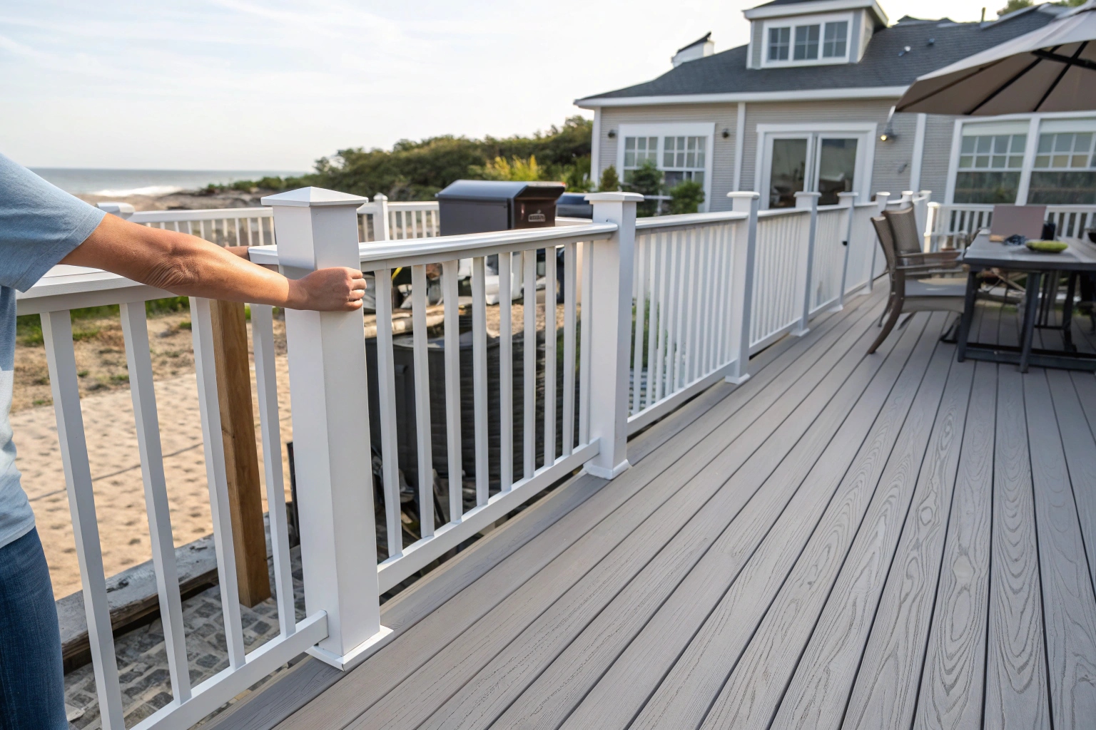 18 year old composite deck in excellent condition