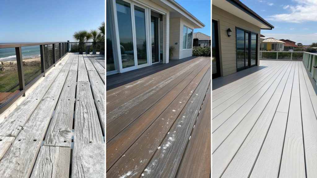 Side-by-side comparison of two deck styles