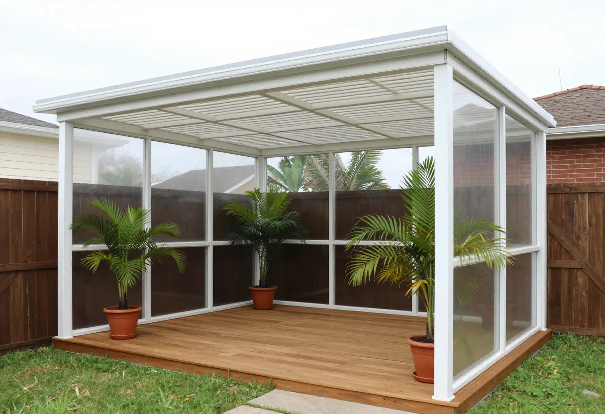 Modern patio enclosure on a contemporary Gold Coast