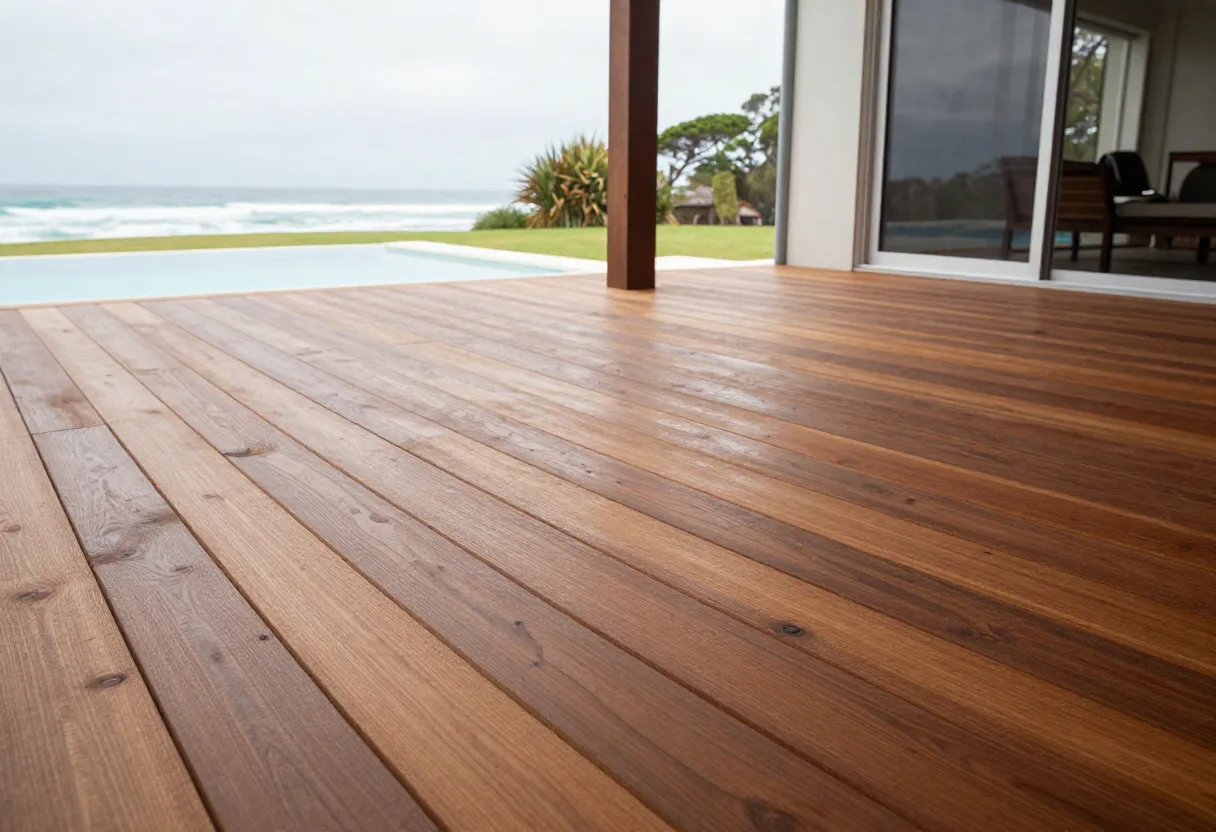timber deck extension on a Gold Coast home